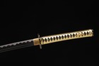 Katana Japanese Samurai Sword 1095 Carbon Steel Razor Sharp Black Blade — photo 7