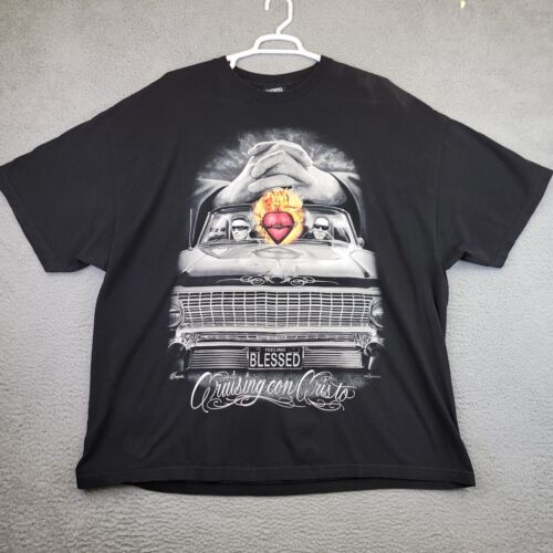 DGA David Gonzales Art Shirt 4XL Cruisin Con Cristo Jesus Blessed Low Rider