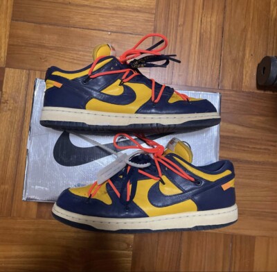 Size 8 - Nike Dunk Low x OFF-WHITE University Gold 2019