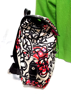 COACH POPPY DAISY GRAFFITI SATIN BACKPACK F16582 | eBay