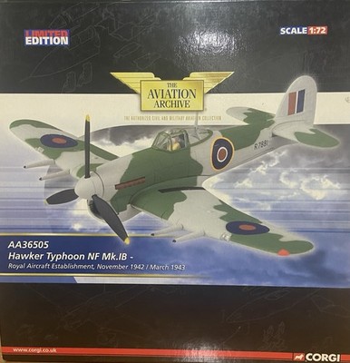 Corgi AA36505 Hawker Typhoon Mk.1B   RAE, November 1942 / March 1943. 1:72