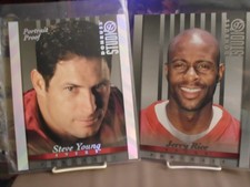 Steve Young & Jerry Rice San Francisco 49ERS Donruss Portrait Studi 8X10