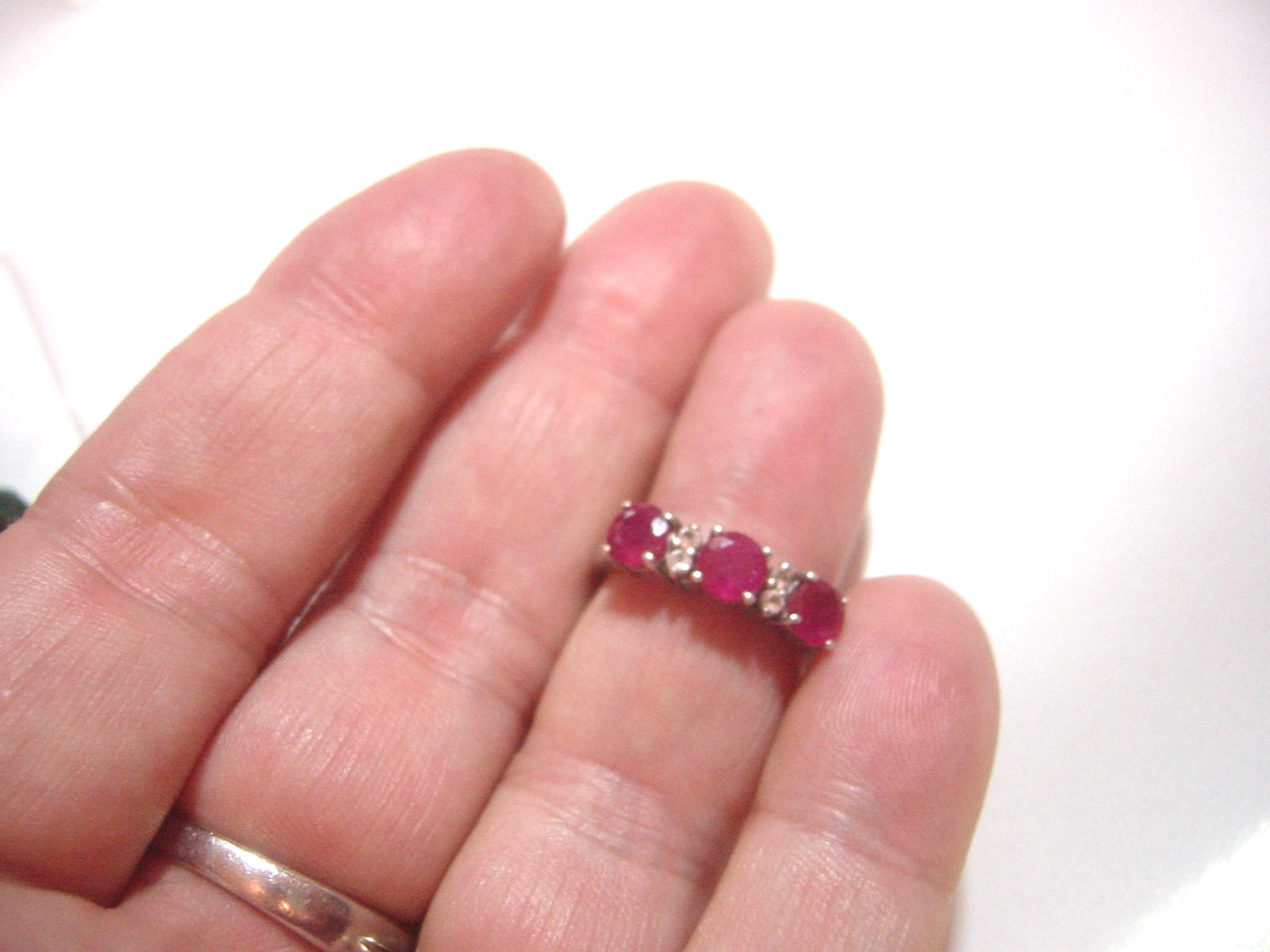 beautiful Solid Silver Ring-natural superb myanma… - image 12