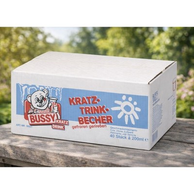 Bussy Kratzeis Mix 40x200ml Wassereis Ice Pops Kirsche Zitrone Cola