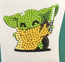 New Grogu Baby Yoda Mandalorian Star Wars STICKER Diamond Art Decor Scrapbooking