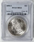 1890 S MORGAN DOLLAR PCGS MS64