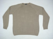 Maglione Uomo Testa di Falco Marrone/Marrone Maglia Taglia Large 42/44" 100% Cotone Pescatore