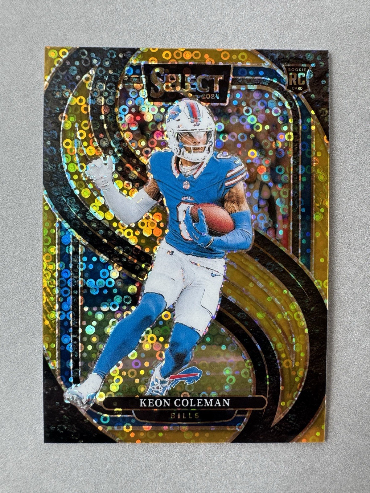 2024 Panini Select Gold Disco Premier Level Keon Coleman /10