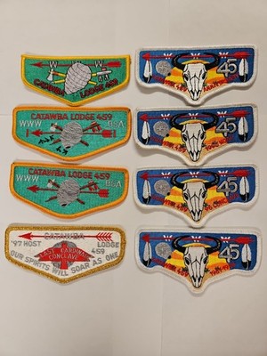 Catawba Lodge 459 Lot Of 8 Conclave NOAC 1996 1997 Anniversary OA BSA