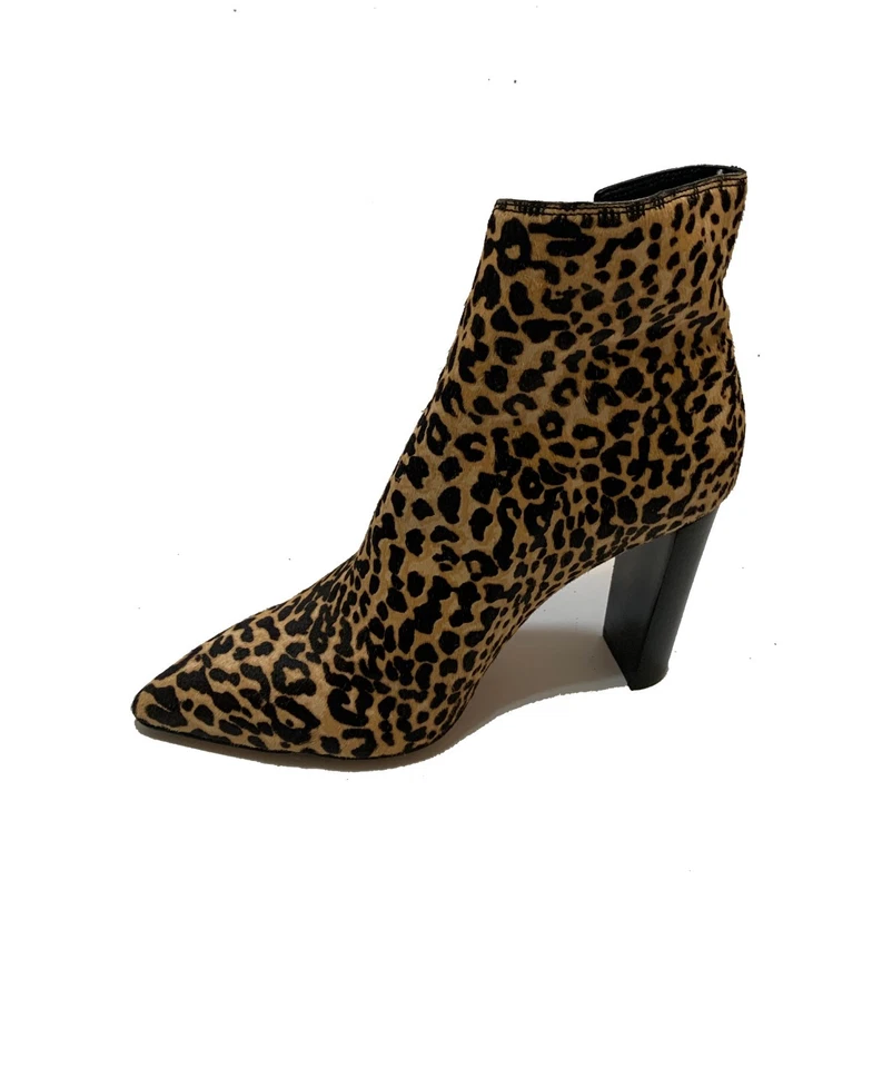 Botín Paige Pull On Tobillo Punta Para Mujer Talla 7 Estampado Leopardo Botas Foto 4 de 4