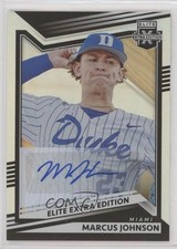 2022 Panini Elite Extra Edition Signatures Marcus Johnson #112 Auto 5c2