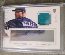 2014 NATIONAL TREASURES SIGNATURE MATERIALS TAIJUAN WALKER AUTO RELIC RC #/99