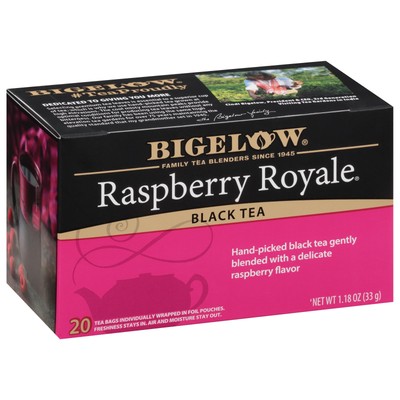 Bigelow Tea Raspberry Royale Black Tea Caffeinated with Raspberry 120 Total Bags