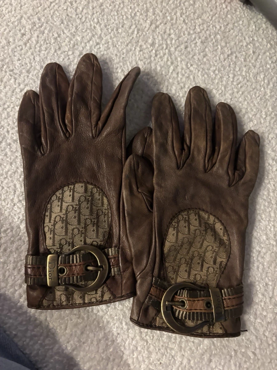 Dior Leather Gloves & Mittens for Women for sale | eBay