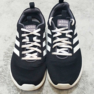 adidas Cloudfoam Lite Racer CLN Black/White Men's Low Top Lace Up Mesh EE8138