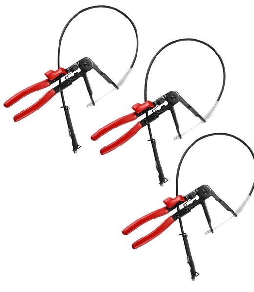 3 X Schlauchklemmen Schlauchschellenzange Schlauch Klemmen Zangen Abklemmzange-image
