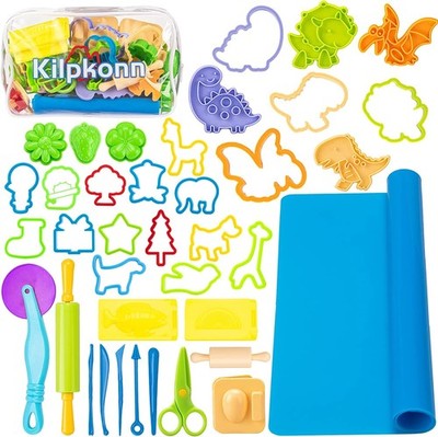 Teigwerkzeuge und Schneider für Kinder 41 Teile Teig Zubehör Formen Form Schere...