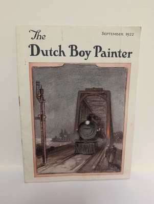 1922 The Durch Boy Painter advertising booklet RAILROAD Painting 