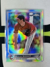 2022 Topps Chrome Shane Bieber Refractor Cleveland Guardians #208
