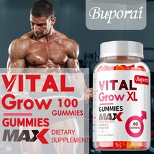 Vital Grow XL Male Gummies - Enhances Energy and Endurance, Muscle Recovery