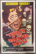 TERROR IN THE HAUNTED HOUSE 1959 original poster, Halloween special offer.