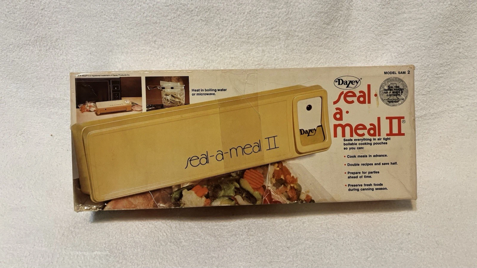 Seal Meal II Dazey Seal A Meal Vintage Vacuum Food Sealer Made In USA