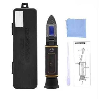 Handheld Refractometer for Soy Milk Density 0-25% and Sugar Level 0-32%