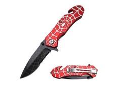 8"Spider Collection Spring Assist Blade Folded Pocket Knife Hunting-Rescue Style