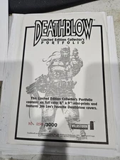 DEATHBLOW Rare Art Portfolio Prints.#0144/3000