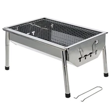 Neature Portable Charcoal Grill for Camping - 8.5in Tall BBQ Grill