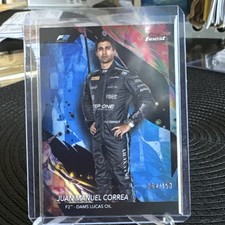 2024 Topps Finest Formula 1 F1 Juan Manuel Correa Uncommon Blue /150 #134