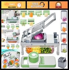Multi-Functional Vegetable Chopper  Dicer - Stainless Steel, Easy Clean, Safety
