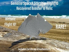 SpaceX Starship Historic Flight 10 Super Heavy Booster 16 Relic Insult RARE Cut!