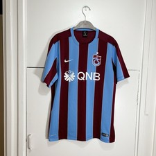 Trabzonspor Football Shirt 2016-17 Home Kit Nike Burgundy Blue Size Medium