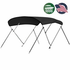 SereneLife Waterproof Boat Bimini Top Cover - 67-72" W 4 Bow Bimini Top