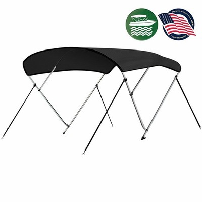 SereneLife Waterproof Boat Bimini Top Cover - 67-72'' W 4 Bow Bimini Top