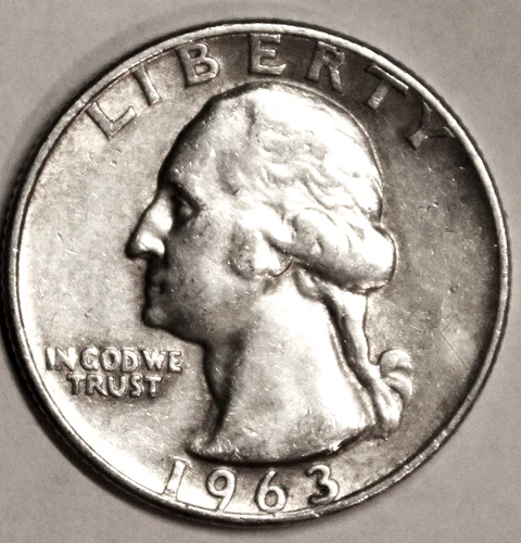 1963-D Washington Quarter - 90% Silver - Extra Fine - #0577EA