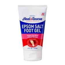 Heal&Rescue Epsom Salt Foot Gel, 4 Ounce, Soothing Relief for Painful, Tired,...