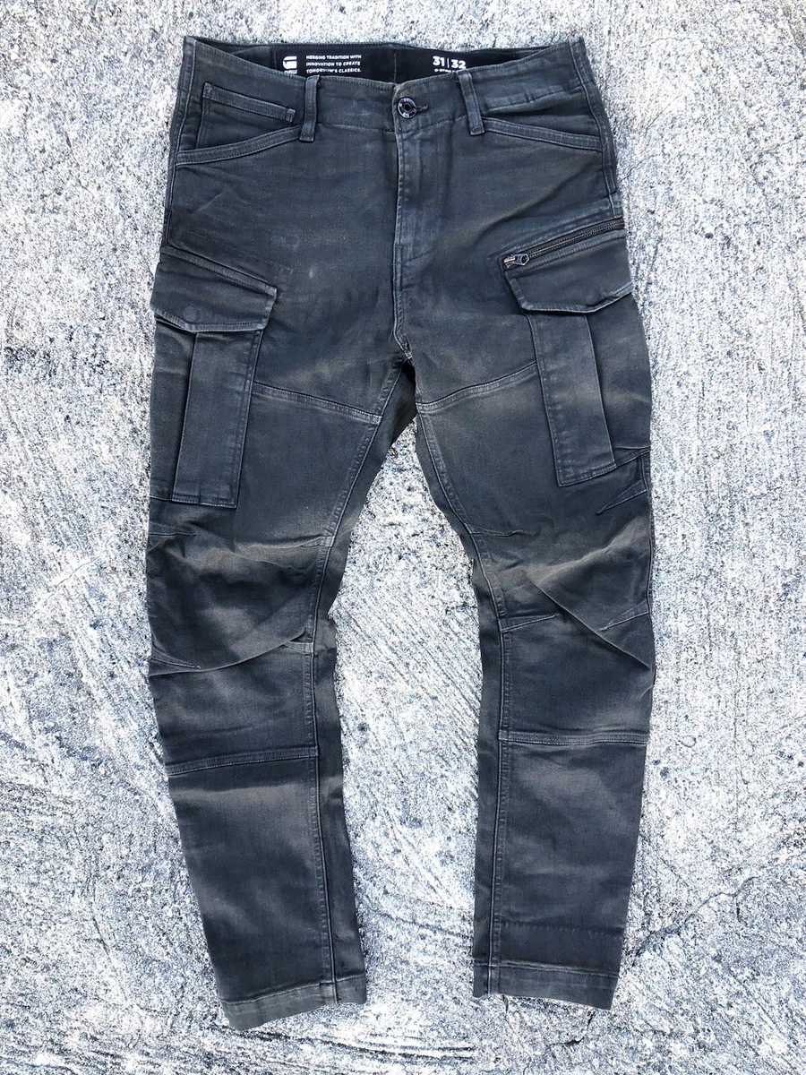 Jean Vintage Cargo G-Star RAW Homme Taille W32 L34 Bleu - Occasion Très Bon État
