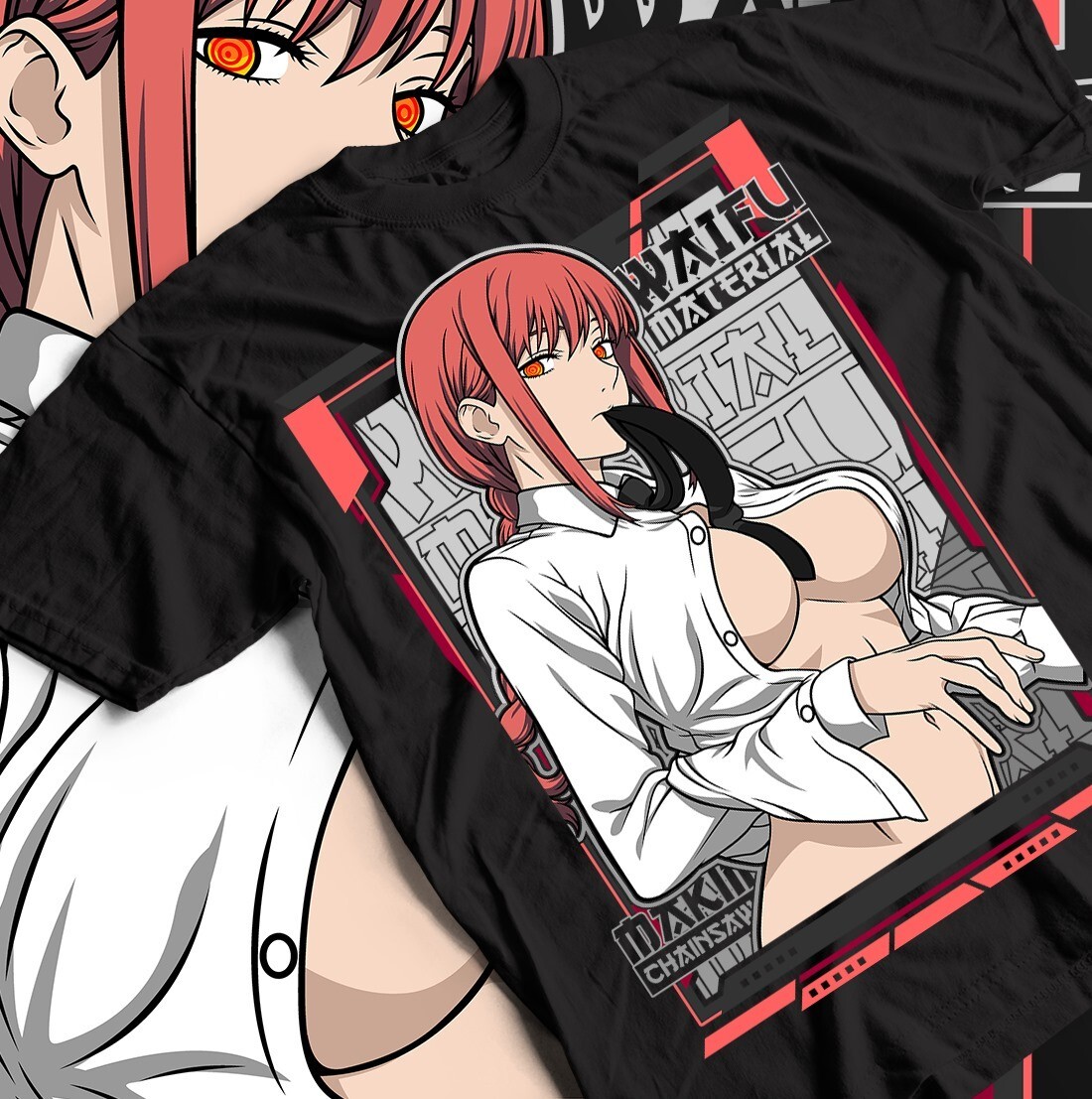 POWER T-Shirt Chainsaw Man Makima Denji Anime Manga Waifu Sweater