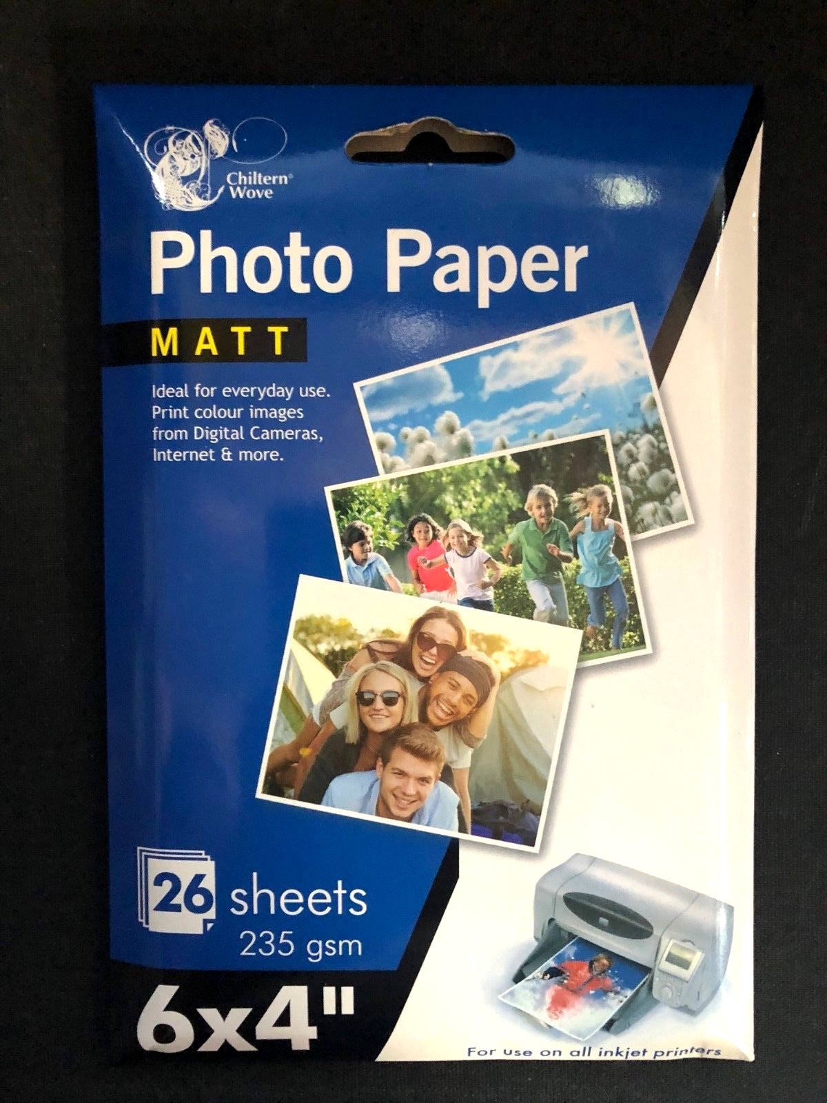 PHOTO PAPER MATT FINISH ,A6 SIZE 6X4" FOR USE ON ALL INKJET PRINTERS 26