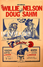 Willie Nelson | Austin Longhorn Ball Poster 11 X 17 | 1975 | Doug Sahm | Concert