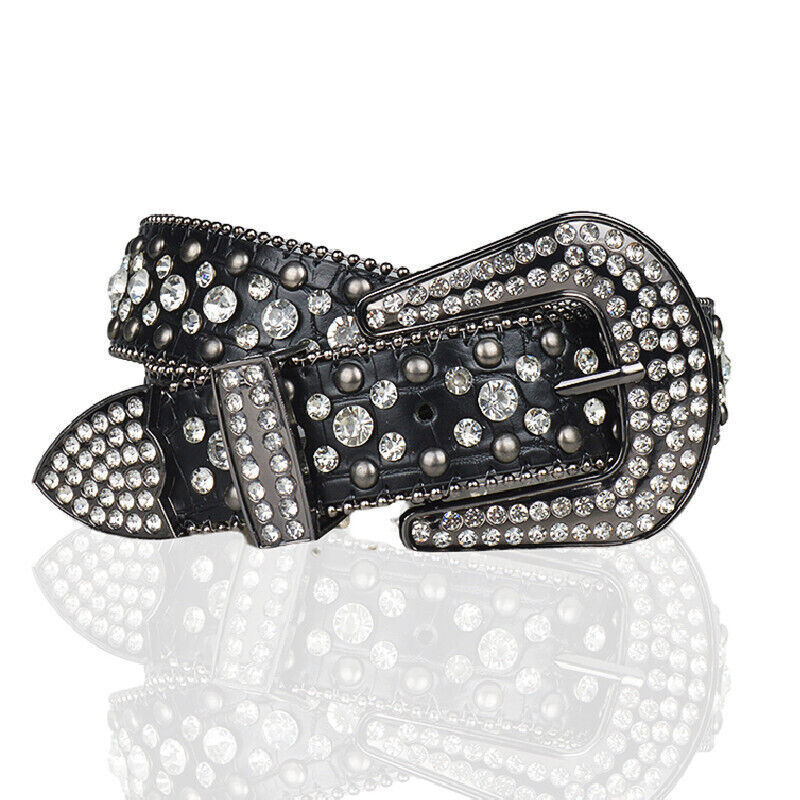 Rhinestone Western Belt Hot Luxury Studded Belts for Men