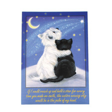 Pet Sympathy Card "If I could reach..." Loss of Dog. Loss of Cat, Loss of Pet 3F