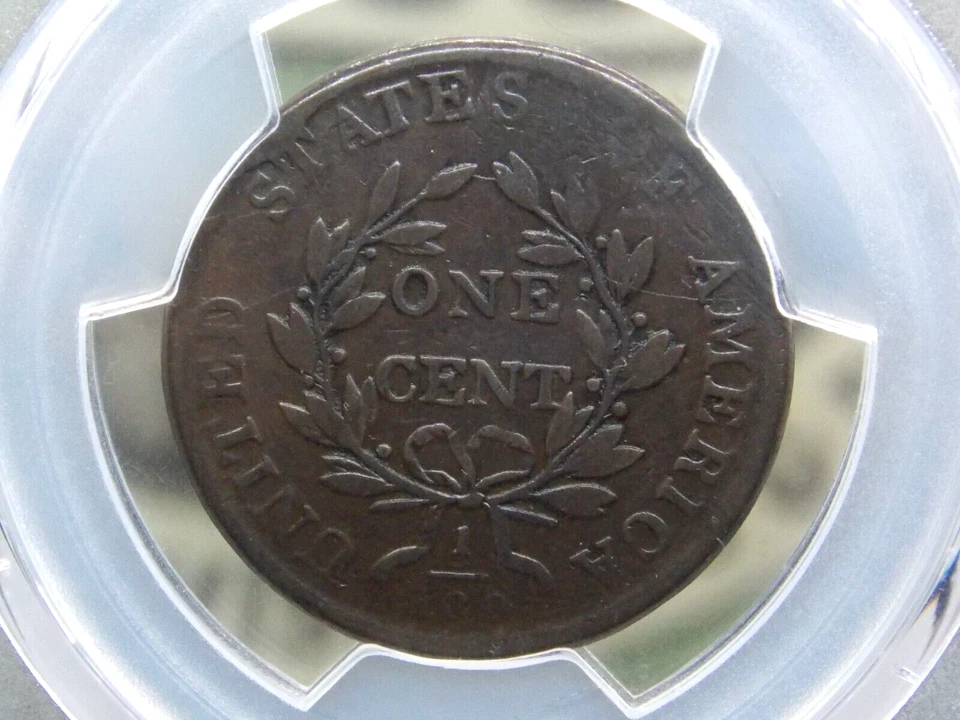 1803 Draped BUST Large Cent Penny 1c PCGS VG10 "SMALL Date / SMALL Fraction" 515 - Image 2 of 4