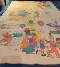 Chatham USA Sesame Street Blanket Vtg
