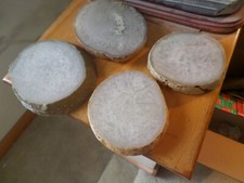 Natural Agate Geode 4 PC LOT 