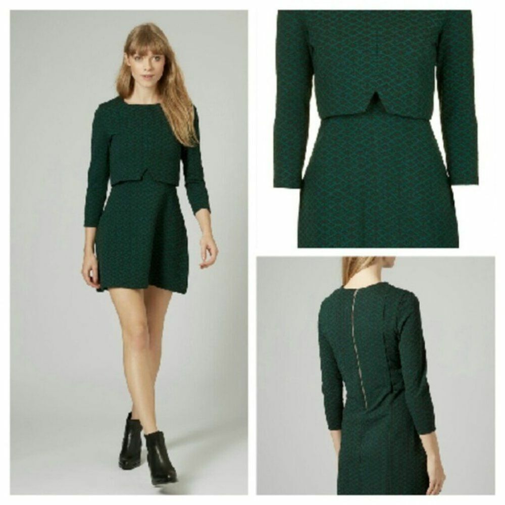 dark green mini dress