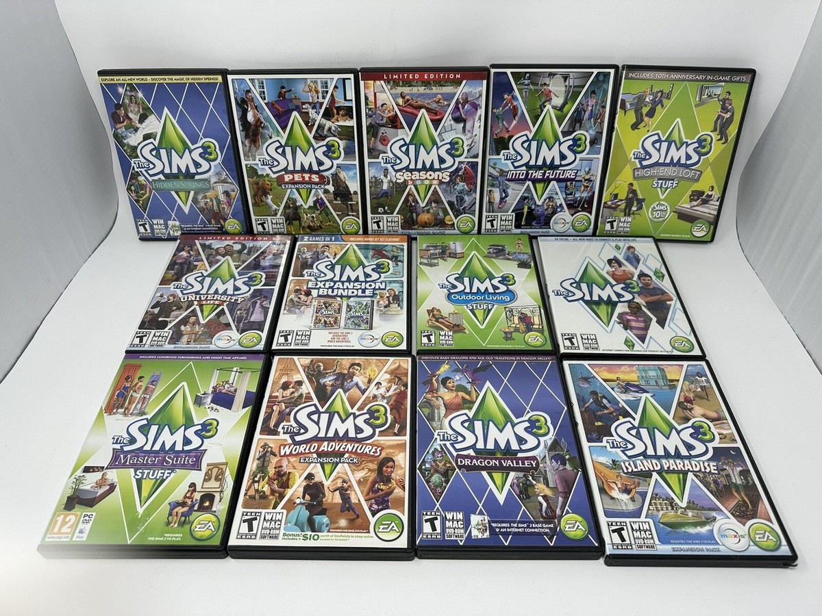 The SIMS 3 Game Stuff PC Windows/Mac Set Lot of 13 (Used) | eBay