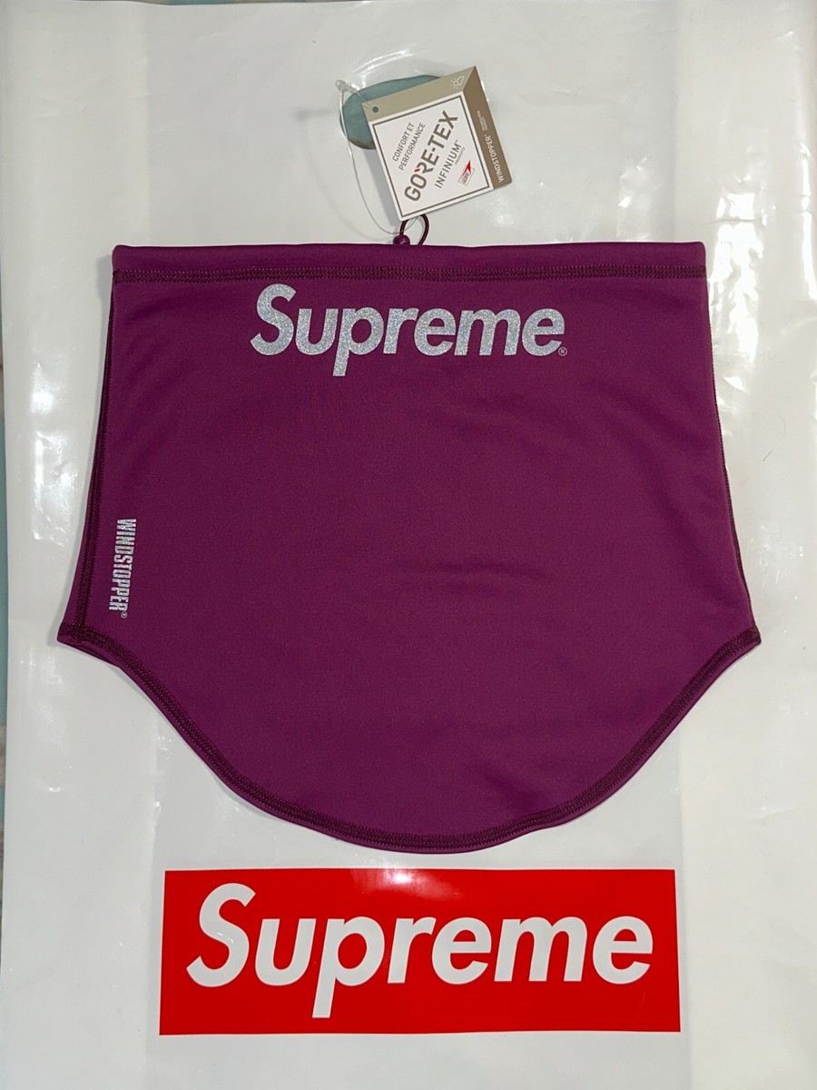 SUPREME WINDSTOPPER NECK GAITER (PURPLE) FW21 FACEMASK SCARF
